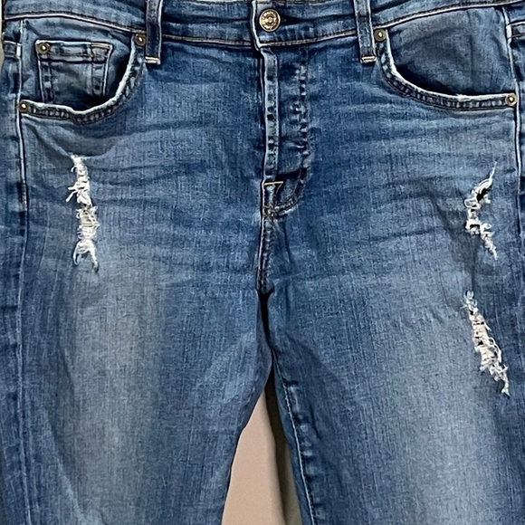 7 For All Mankind Seven Jeans Josephine Boyfriend Distressed Vintage Citizens - Picture 3 of 12